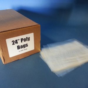 Protective plastic baggies-24" long
